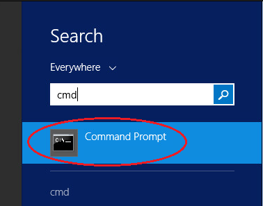 windows server 2012 comand prompt